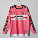 Camisa da Juventus 2015 Retrô  Manga longa - Rosa
