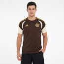 Camiseta Flamengo 26/27 Entrenamiento Marrón - Adidas Versión Aficionado