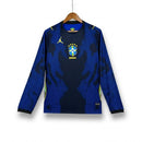 Camisa Brasil 2026 Away II - Versão Torcedor Azul Manga Longa