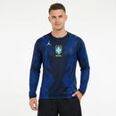 Camisa Brasil 2026 Away II - Versão Torcedor Azul Manga Longa