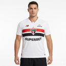 Camisa São Paulo I 26/27 Torcedor New Balance Masculina - Branco+Vermelho
