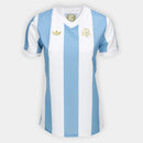 Camisa Argentina 25/26 Comemorativa 1974 Adidas Feminina - Azul+Branco - Brazil Guetto Store