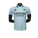 Camisa de treino do Arsenal 25/26 - Azul claro - Versão de jogador - Brazil Guetto Store