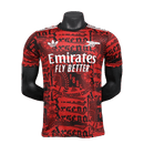 Camisa de treino do Arsenal 25/26 - Vermelho escuro - Versão de jogador - Brazil Guetto Store