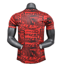 Camisa de treino do Arsenal 25/26 - Vermelho escuro - Versão de jogador - Brazil Guetto Store