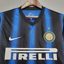 Camisa Manga Longa Inter de Milão I 10/11 Nike - Azul e Preto - Brazil Guetto Store