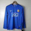 Camisa Manga Longa Manchester United 07/08 Nike - Azul - Brazil Guetto Store