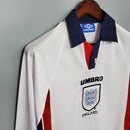 Camisa Manga Longa Seleção Inglaterra 1998 Umbro - Branco - Brazil Guetto Store