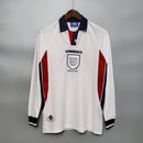 Camisa Manga Longa Seleção Inglaterra 1998 Umbro - Branco - Brazil Guetto Store