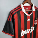 Camisa Milan Retrô 09/10 - Adidas - Vermelha e Preta - Brazil Guetto Store
