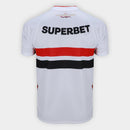 Camisa São Paulo I 26/27 Torcedor New Balance Masculina - Branco+Vermelho - Brazil Guetto Store