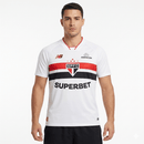 Camisa São Paulo I 26/27 Torcedor New Balance Masculina - Branco+Vermelho - Brazil Guetto Store