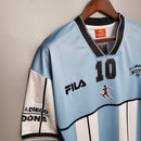 Camisa Seleção Argentina Retrô 2001 Azul e Branca- Fila - Brazil Guetto Store