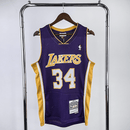 Regata Mitchell & Ness Lakers Shaquille O'Neal 1999-2000 Roxa - Brazil Guetto Store
